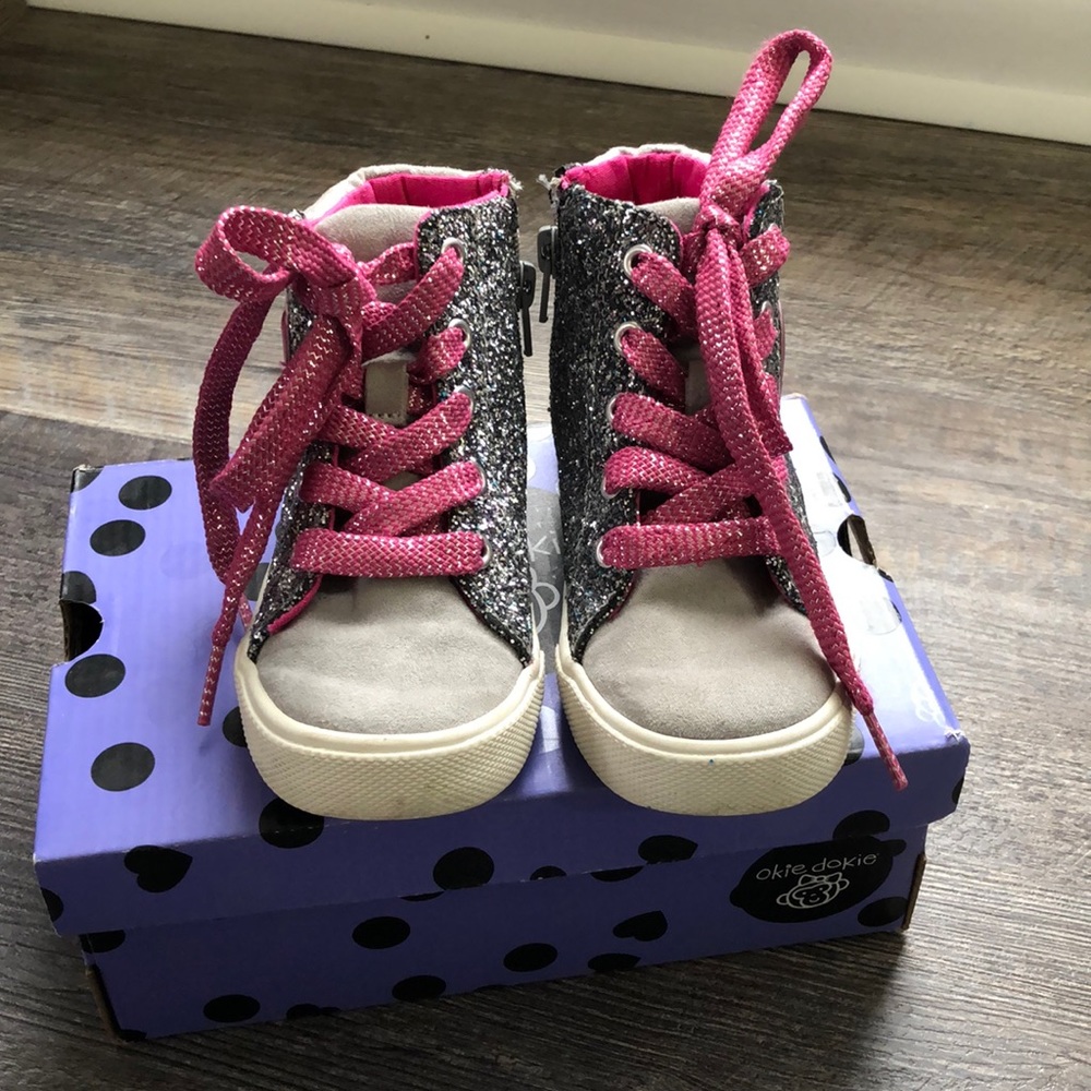 Okie dokie girls high top sneakers